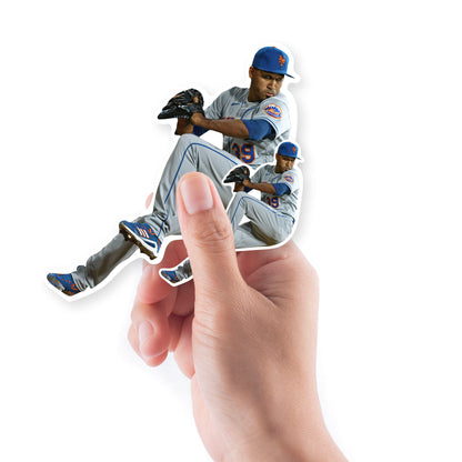 New York Mets: Edwin Diaz  Minis        - Officially Licensed MLB Removable     Adhesive Decal