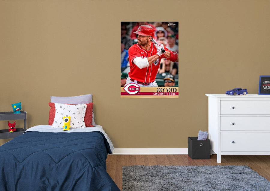 Joey Votto - GameStars Series - Peel & Stick Poster - Official MLB - Cincinnati Reds - Reusable Vinyl Wall Decal