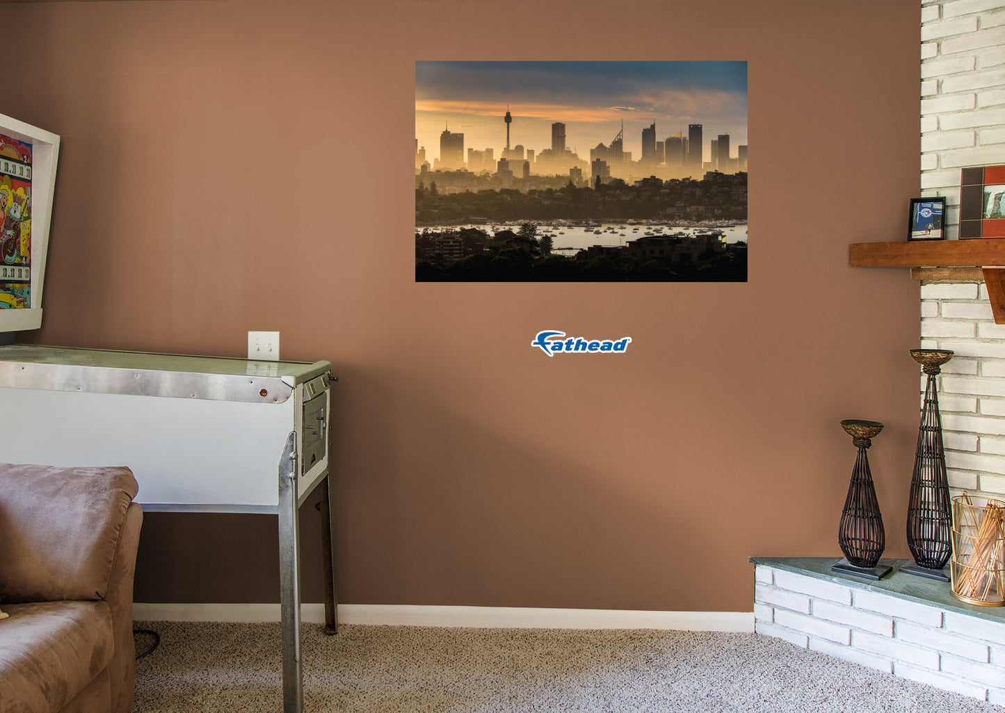 Generic Scenery:  Crowded Poster        -   Removable     Adhesive Decal