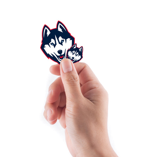 Sheet of 5 -U of Connecticut: UConn Huskies 2021 Logo Minis        - Officially Licensed NCAA Removable    Adhesive Decal