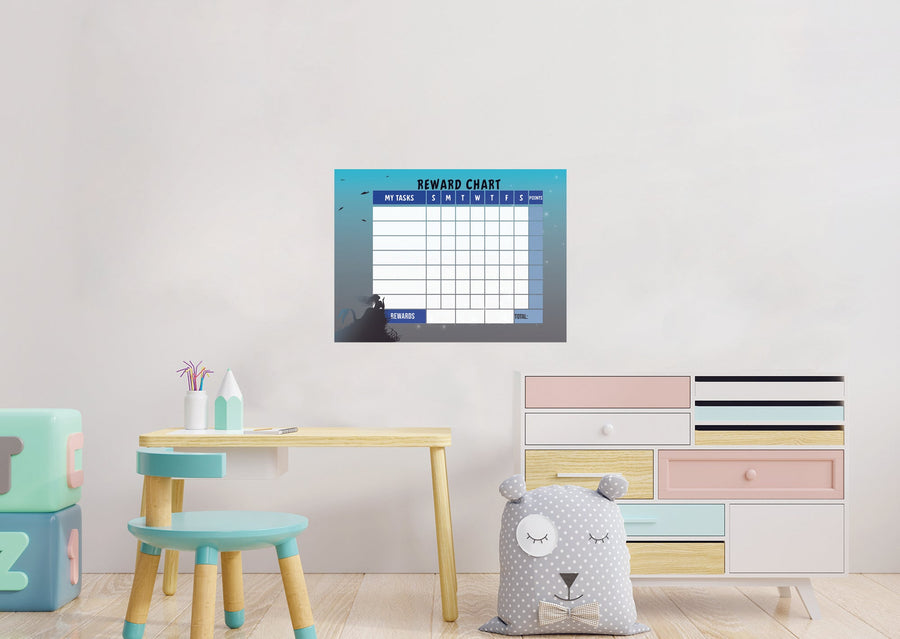 Magical Creatures: Mermaid Dreaming Dry Erase        -   Removable Wall   Adhesive Decal
