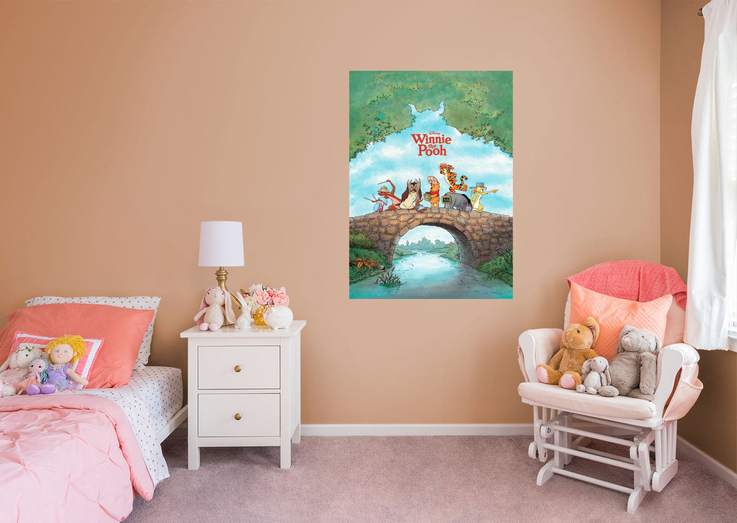 Winnie The Pooh:  Movie Poster Mural        - Officially Licensed Disney Removable Wall   Adhesive Decal