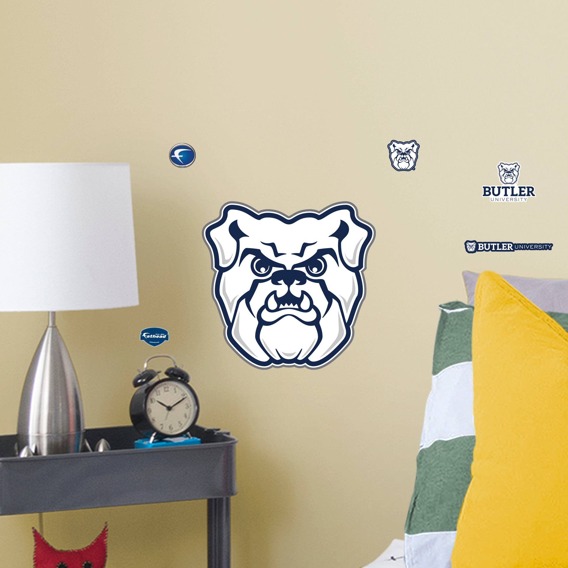 Butler University Bulldogs Blue Block B Logo Cornhole Decal – Nudge Printing