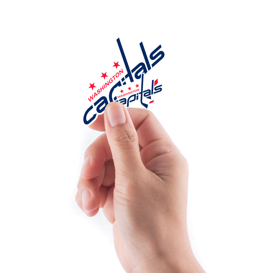 Washington Capitals - 5 Logo Minis (Mixed Sizes) - Official NHL - Reusable Vinyl Decals