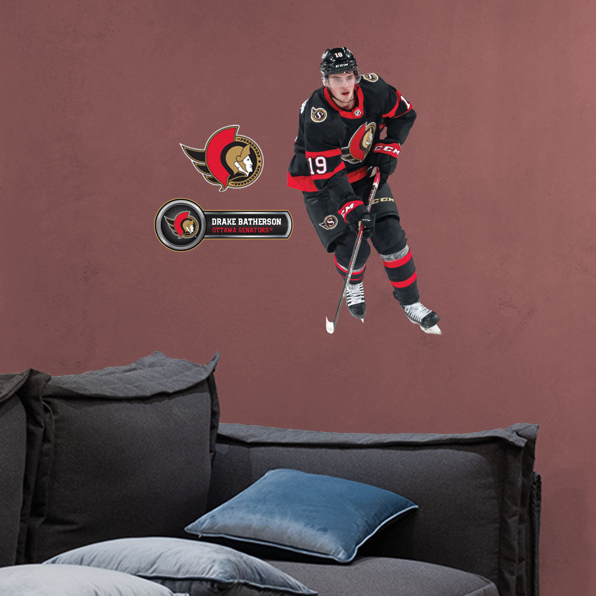 Ottawa Senators: Drake Batherson - Officially Licensed NHL Removable Adhesive Decal