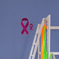 Large Myeloma Cancer Ribbon  + 1 Decal (8"W x 16.5"H)