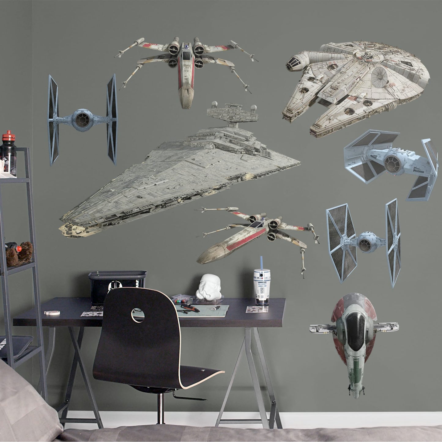 Star Wars: Original Trilogy Spaceships Collection - Officially Licensed Removable Wall Decals