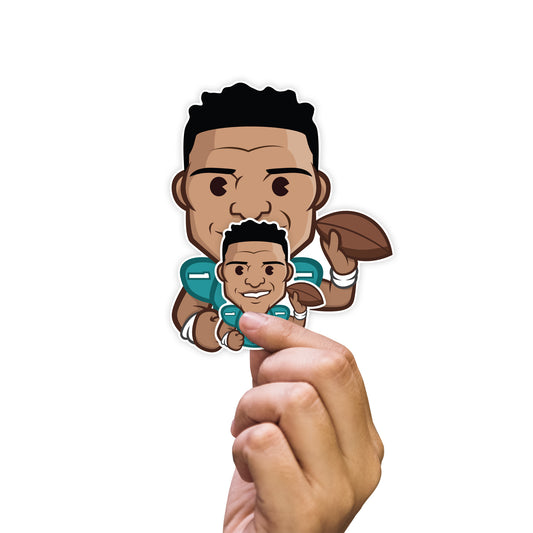 Miami Dolphins: Tua Tagovailoa  Emoji Minis        - Officially Licensed NFLPA Removable     Adhesive Decal
