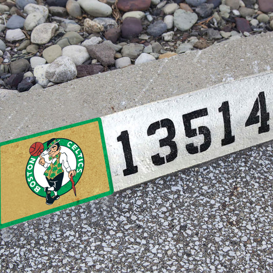 Boston Celtics:  Address Block Logo        - Officially Licensed NBA    Outdoor Graphic