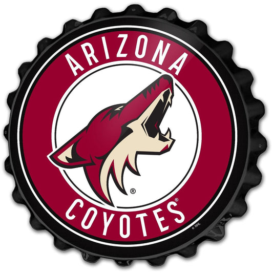 Arizona Coyotes: Bottle Cap Wall Sign - The Fan-Brand