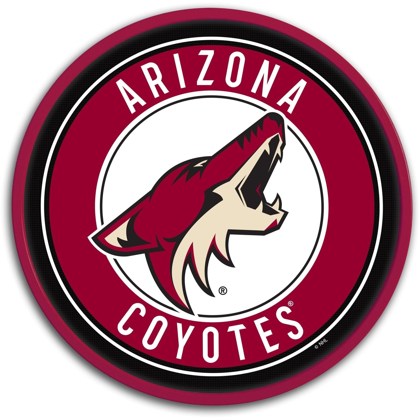 Arizona Coyotes: Modern Disc Wall Sign - The Fan-Brand