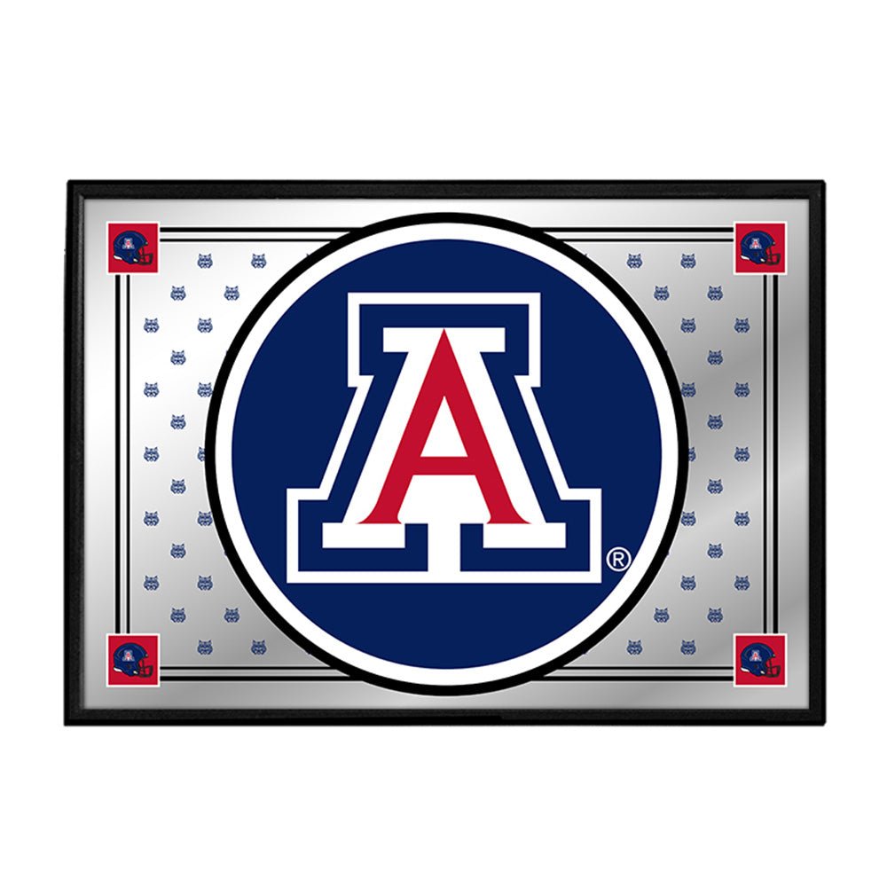 Arizona Wildcats: Team Spirit - Framed Mirrored Wall Sign - The Fan-Brand