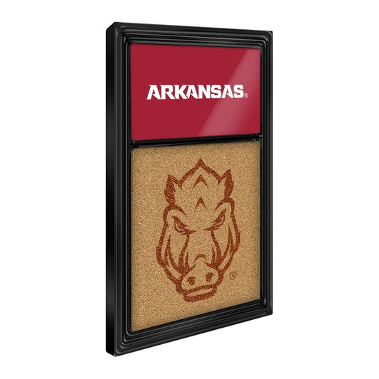 Arkansas Razorbacks: Dual Logos - Cork Note Board - The Fan-Brand