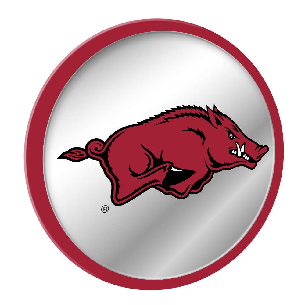 Arkansas Razorbacks: Mascot - Modern Disc Mirrored Wall Sign - The Fan-Brand