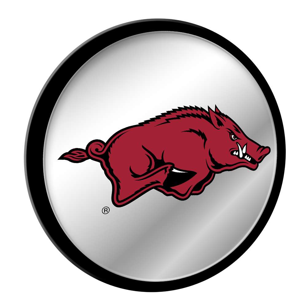 Arkansas Razorbacks: Mascot - Modern Disc Mirrored Wall Sign - The Fan-Brand