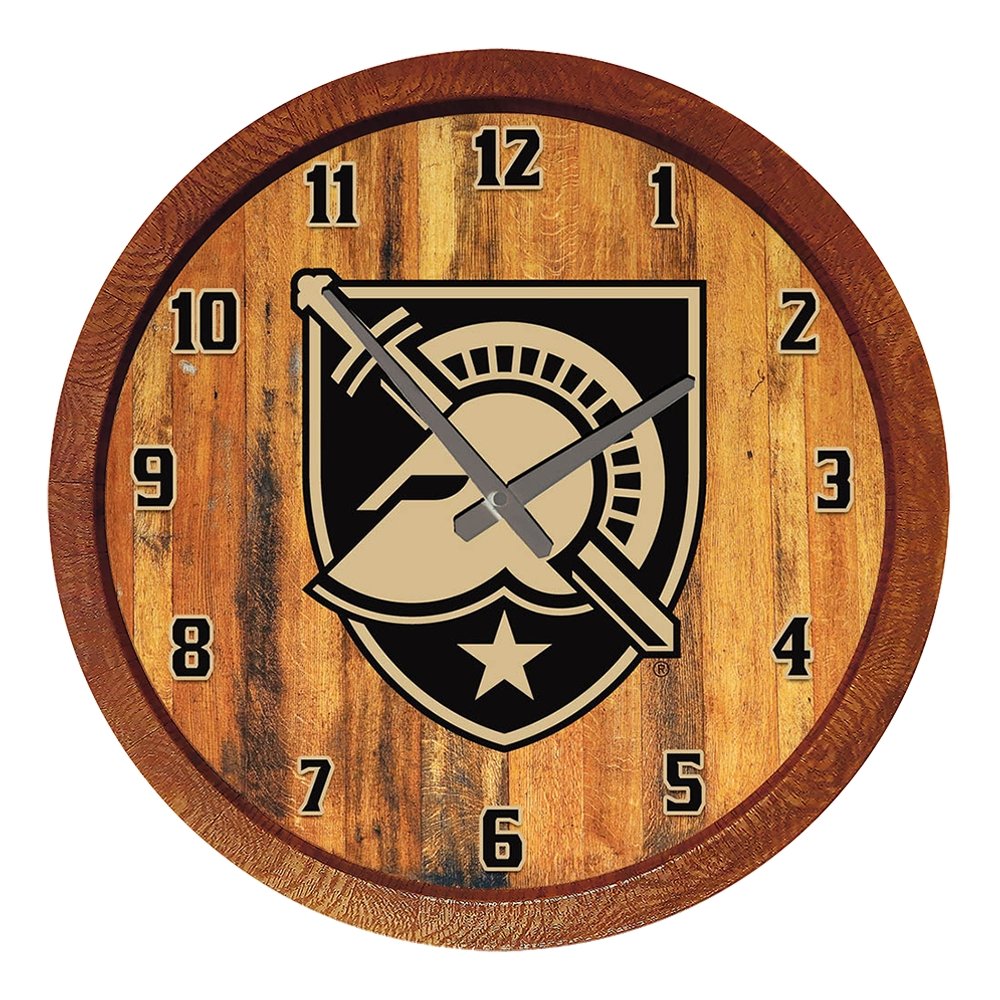 Army Black Knights: Athena's Helmet - "Faux" Barrel Top Wall Clock Default Title