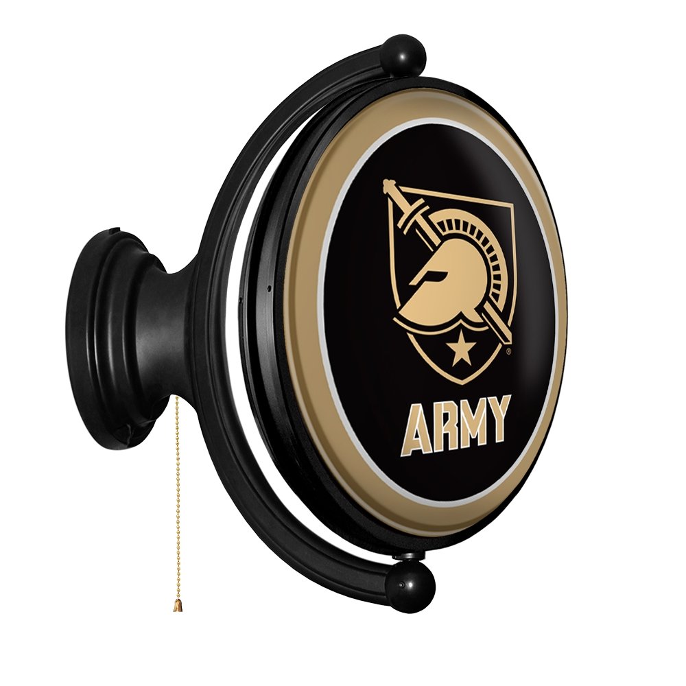 Army Black Knights: Athena's Helmet - Original Oval Rotating Lighted Wall Sign - The Fan-Brand
