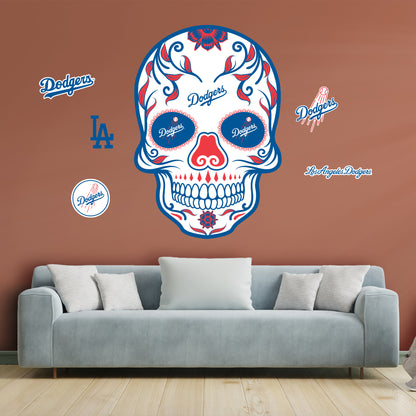 Los Angeles Dodgers: 2022 Skull - Officially Licensed MLB Removable  Adhesive Decal