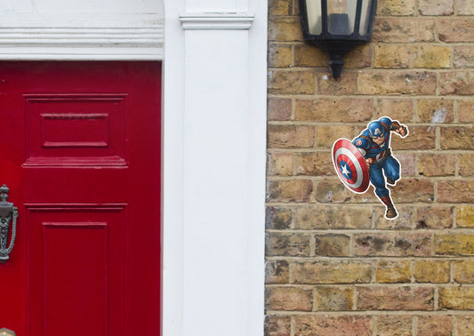 Captain America: Captain America Charging        - Officially Licensed Marvel    Outdoor Graphic