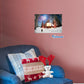 Christmas: Dog Watching the Cabin Poster - Removable Adhesive Decal