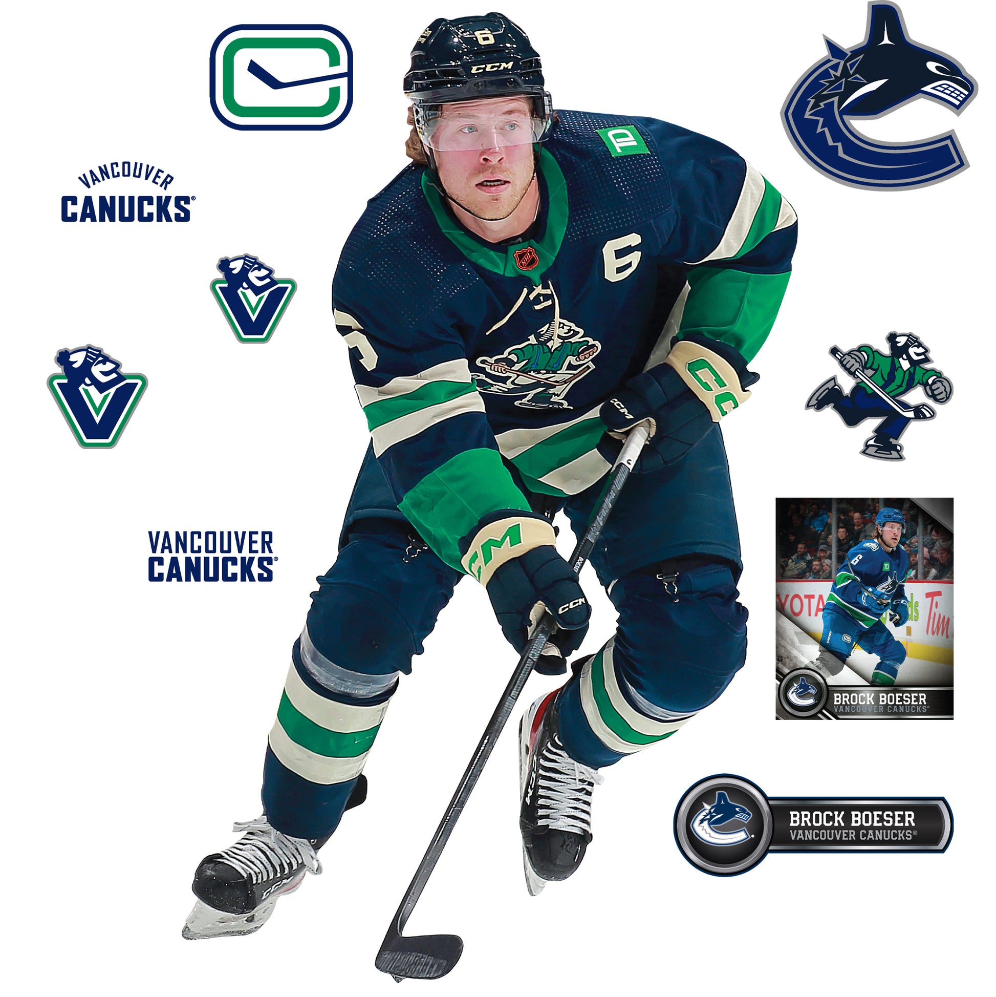 Vancouver Canucks: 2022 Foam Finger - Officially Licensed NHL Removable  Adhesive Decal