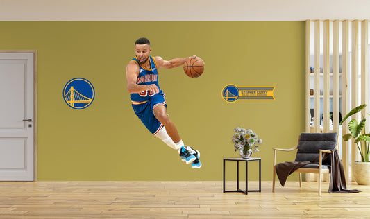 Golden State Warriors: Stephen Curry 2021 Classic Jersey        - Officially Licensed NBA Removable     Adhesive Decal
