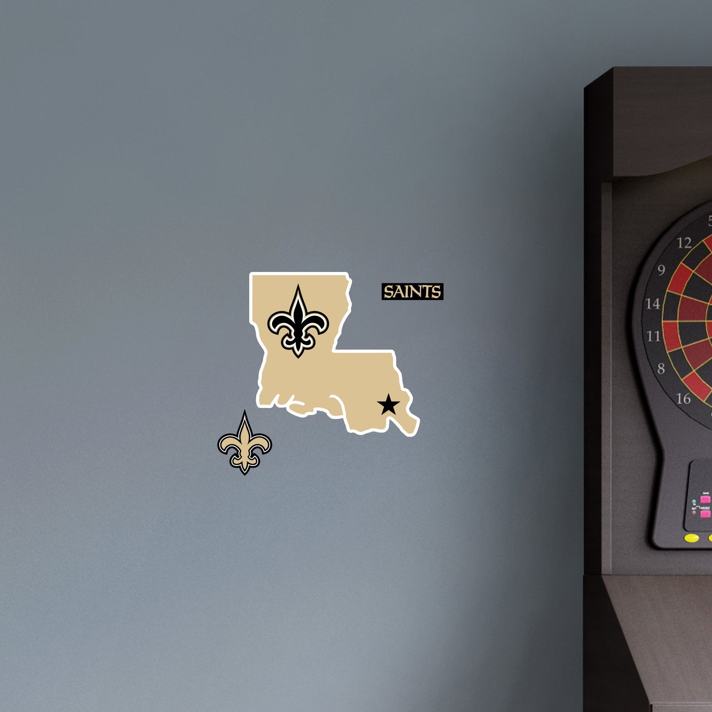 New Orleans Saints:   Louisiana Logo        - Officially Licensed NFL Removable     Adhesive Decal