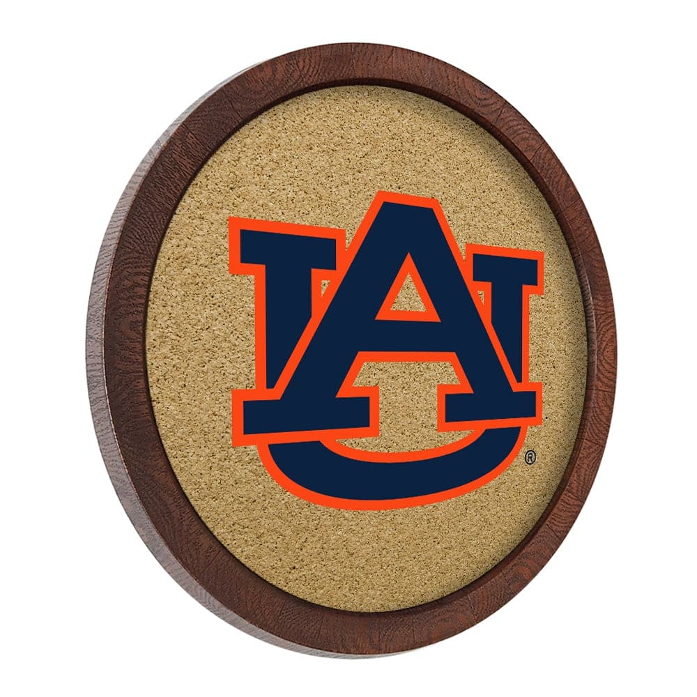 Auburn Tigers: "Faux" Barrel Framed Cork Board - The Fan-Brand