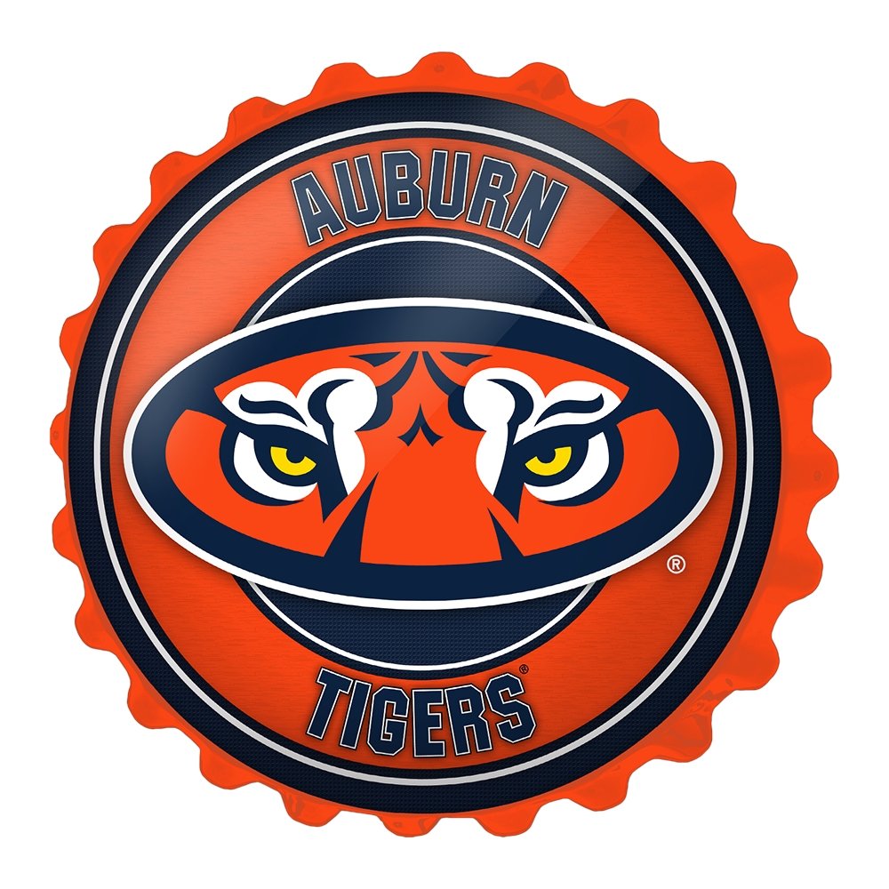 Auburn Tigers: Tiger Eyes -Bottle Cap Wall Sign - The Fan-Brand
