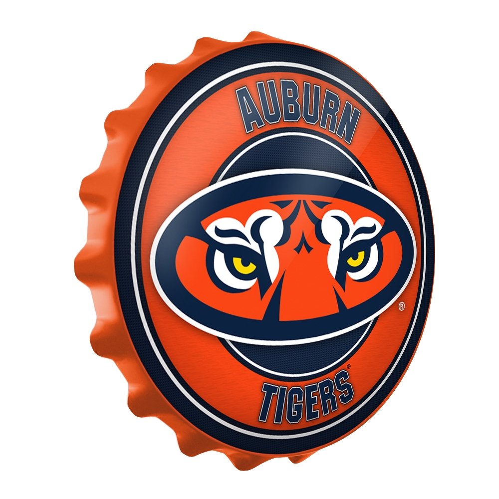 Auburn Tigers: Tiger Eyes -Bottle Cap Wall Sign - The Fan-Brand