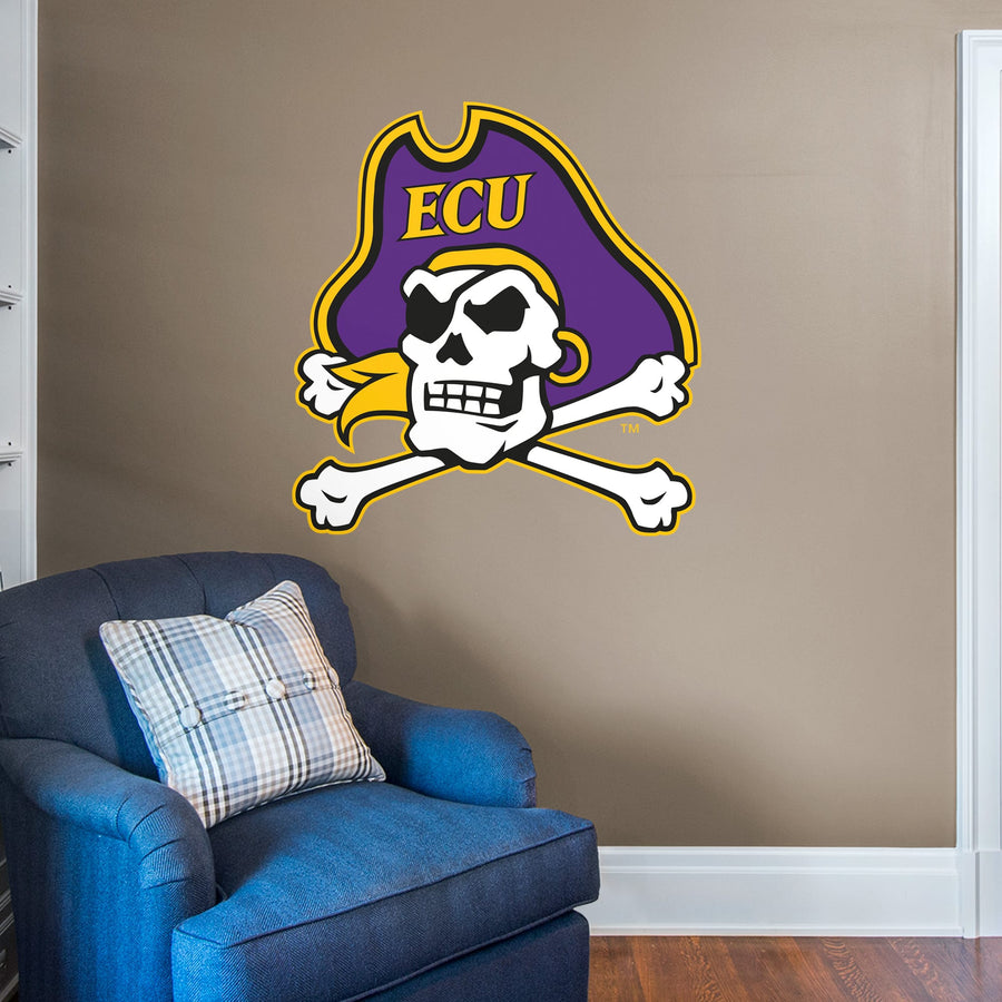 East Carolina Pirates - RealBig Logo Collection - Official NCAA - Reusable Vinyl Wall Decals
