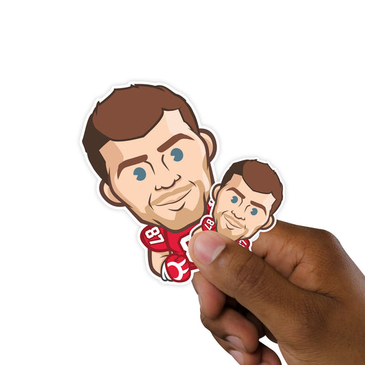 Kansas City Chiefs: Travis Kelce  Emoji Minis        - Officially Licensed NFLPA Removable     Adhesive Decal
