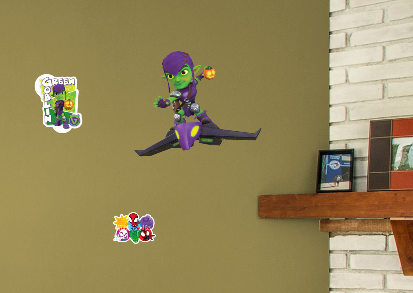 Spidey and his Amazing Friends: Green Goblin RealBig        - Officially Licensed Marvel Removable     Adhesive Decal