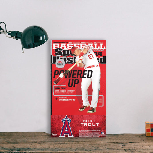 Los Angeles Angels: Mike Trout March 2014 Sports Illustrated Cover Mini Cardstock Cutout - Officially Licensed MLB Stand Out