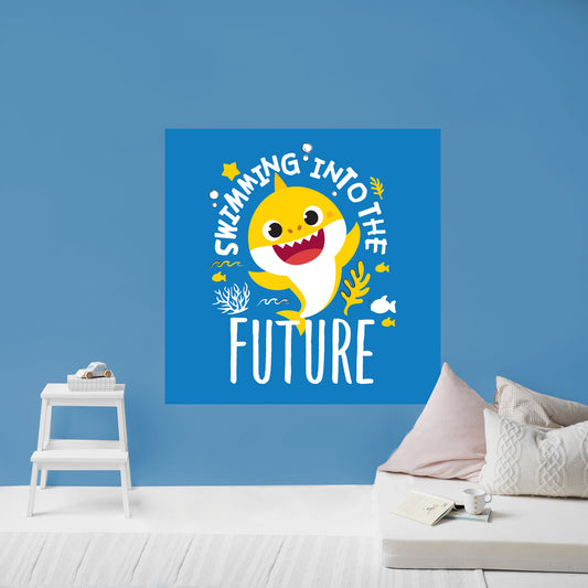 Baby Shark:  Future Poster        - Officially Licensed Nickelodeon Removable     Adhesive Decal
