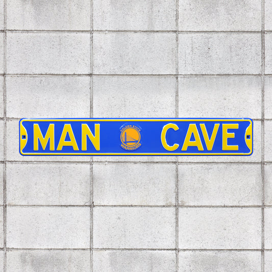 Golden State Warriors: Man Cave - Officially Licensed NBA Metal Street Sign