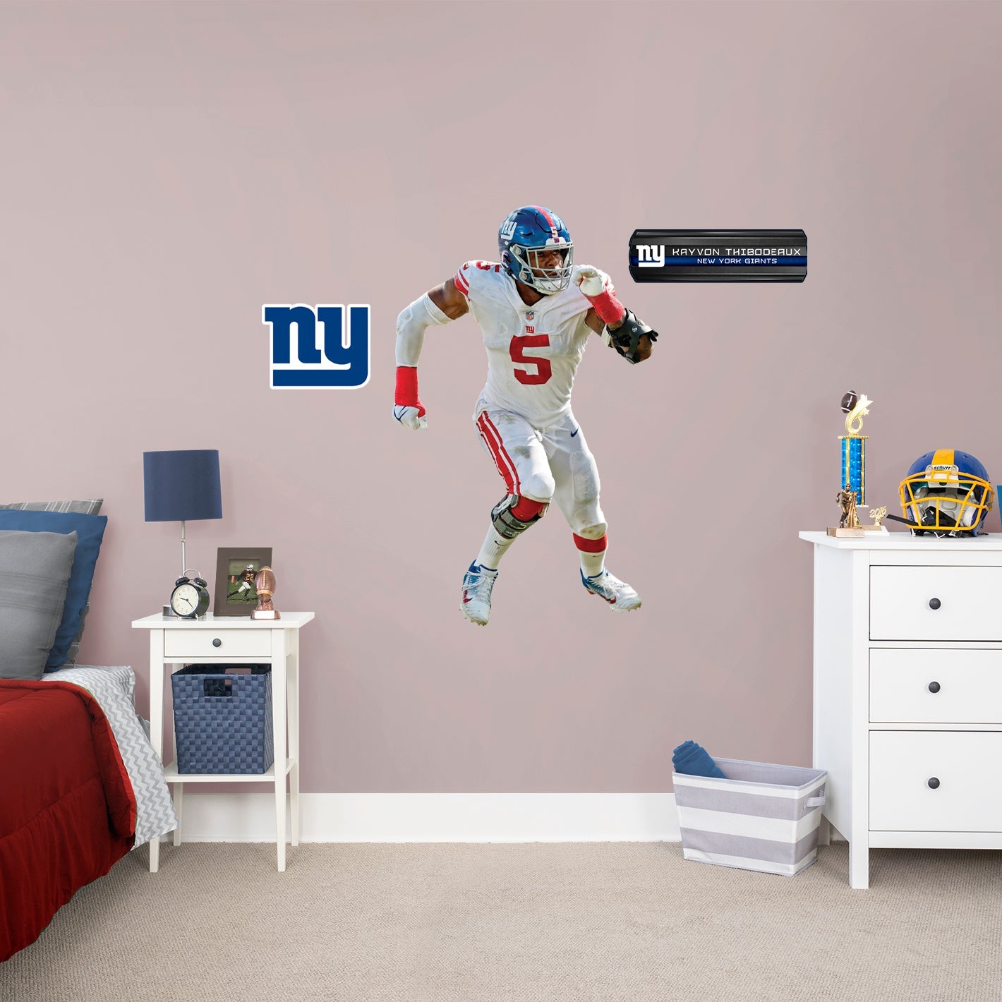 New York Giants: Kayvon Thibodeaux - Officially Licensed NFL Removable Adhesive Decal