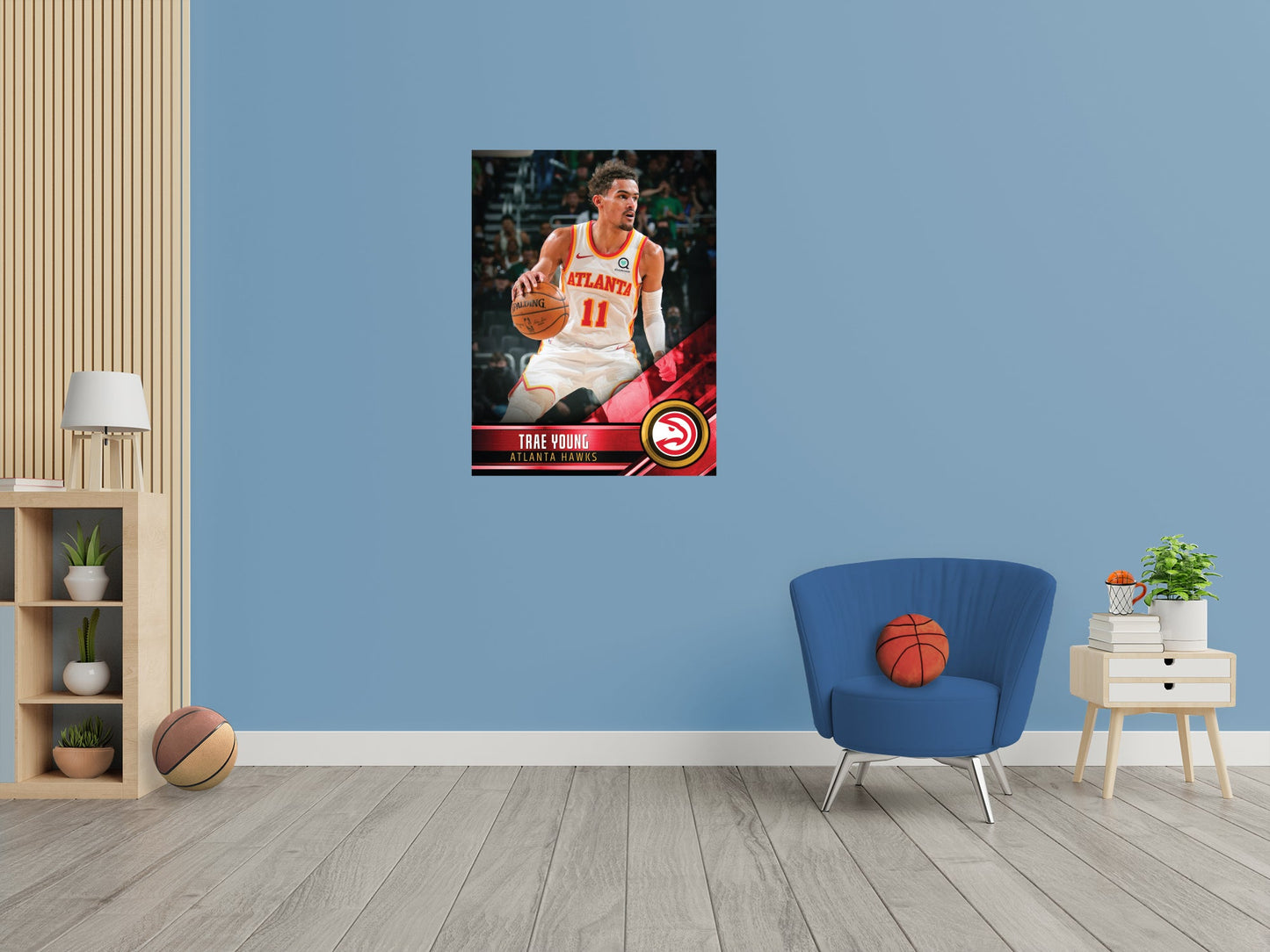 Atlanta Hawks: Trae Young Poster - Officially Licensed NBA Removable Adhesive Decal