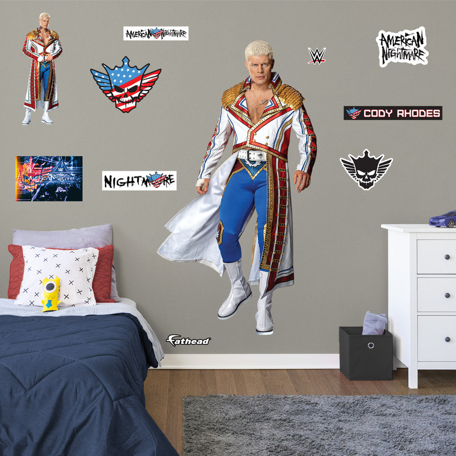 Cody Rhodes - RealBig Collection - Official WWE - Reusable Vinyl Wall Decals #1