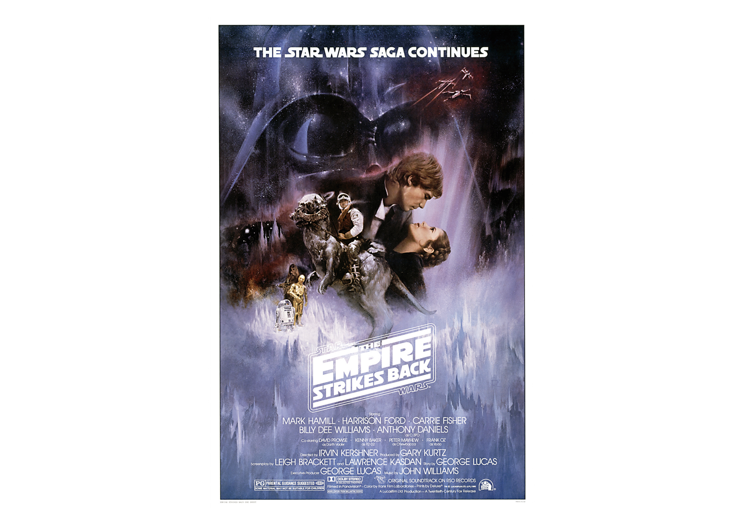Star Wars: The Empire Strikes Back Movie Poster        - Officially Licensed Star Wars Removable Wall   Adhesive Decal