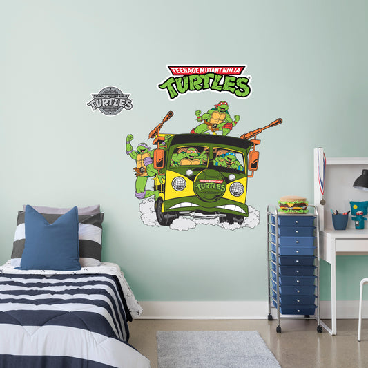 Teenage Mutant Ninja Turtles:  Party Wagon Die-Cut Icon        - Officially Licensed Nickelodeon Removable     Adhesive Decal