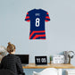 Julie Ertz Jersey Graphic Icon - Officially Licensed USWNT Removable Adhesive Decal