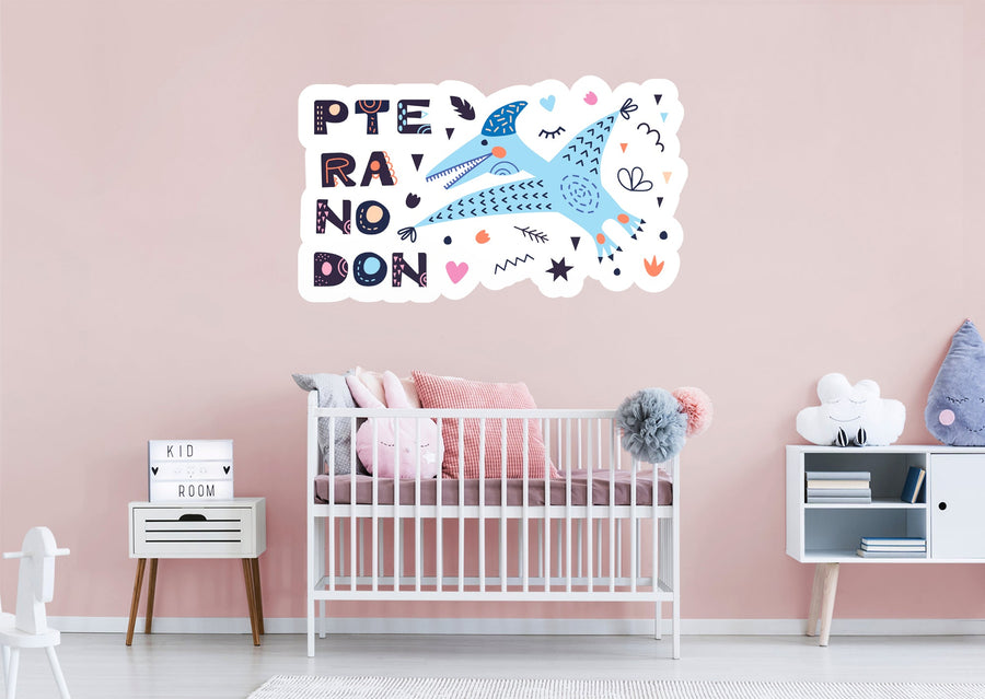 Dinosaurs: Pteranodon Icon        -   Removable Wall   Adhesive Decal