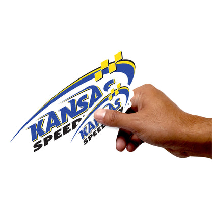 Kansas Speedway - 5 Logo Minis (Mixed Sizes) - Official NASCAR - Reusable Vinyl Decals