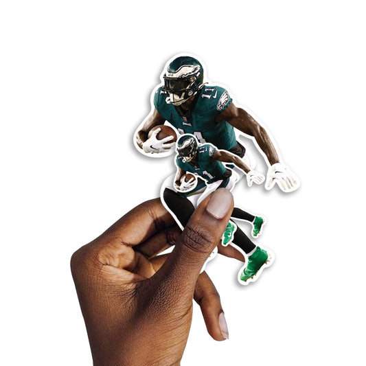 Philadelphia Eagles: A.J. Brown  Minis        - Officially Licensed NFL Removable     Adhesive Decal
