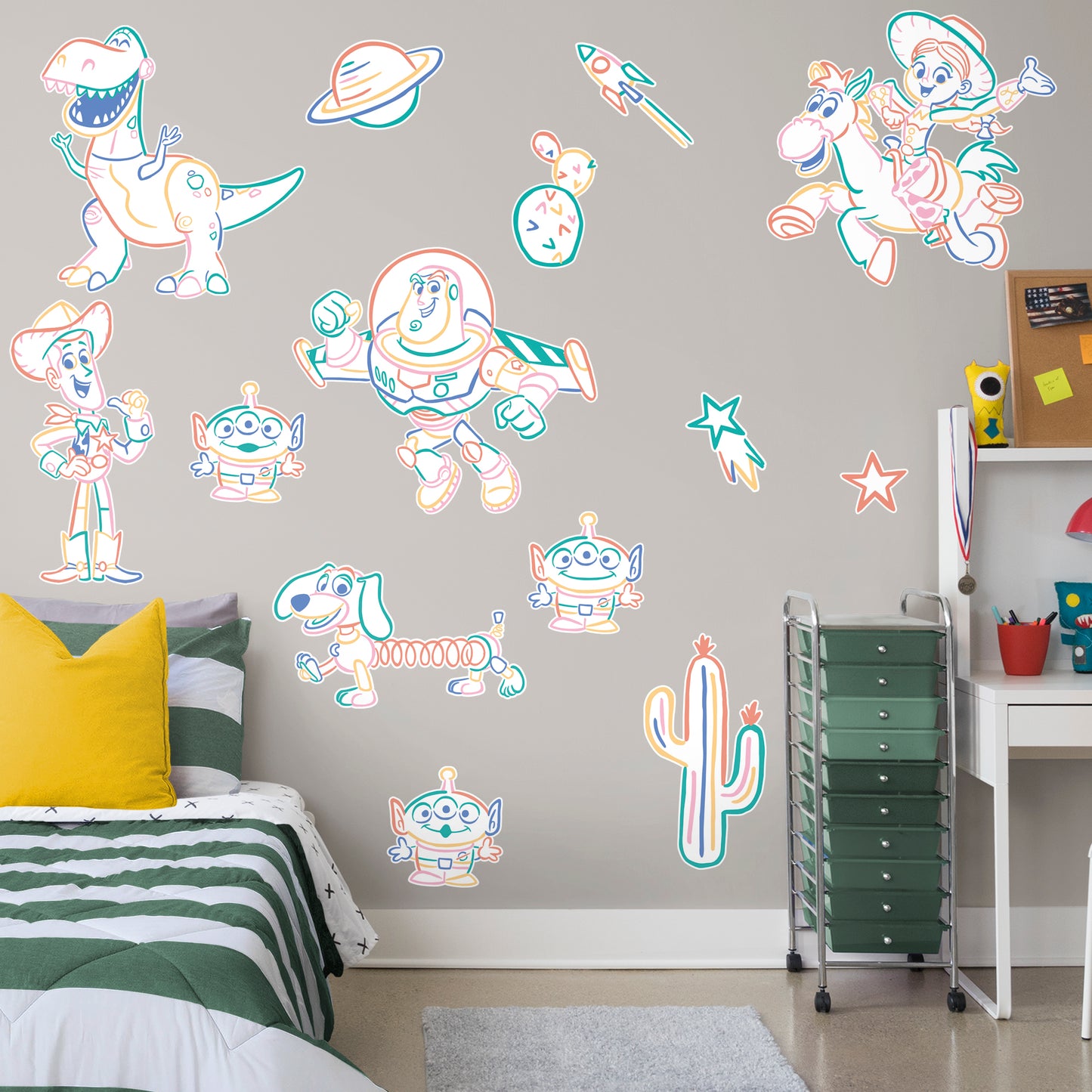 Toy Story Color Crazy RealBig Collection  - Officially Licensed Disney Removable Wall Decal