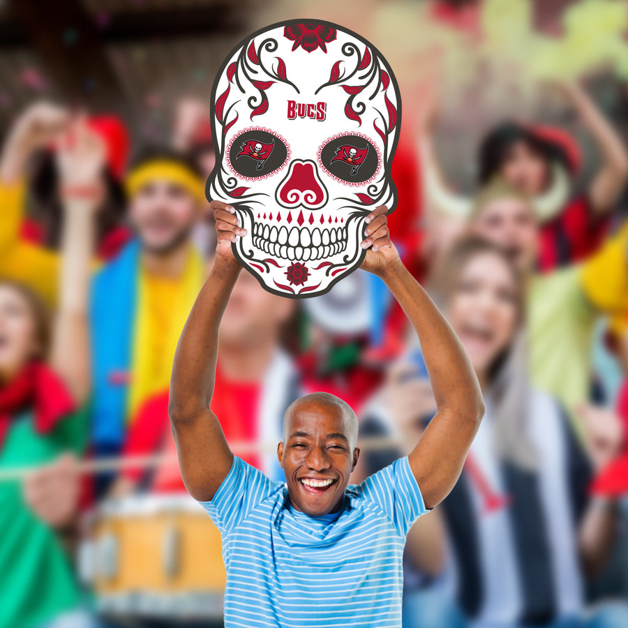 Skull - Big Head - Official NFL - Tampa Bay Buccaneers - Foam Core Cutout