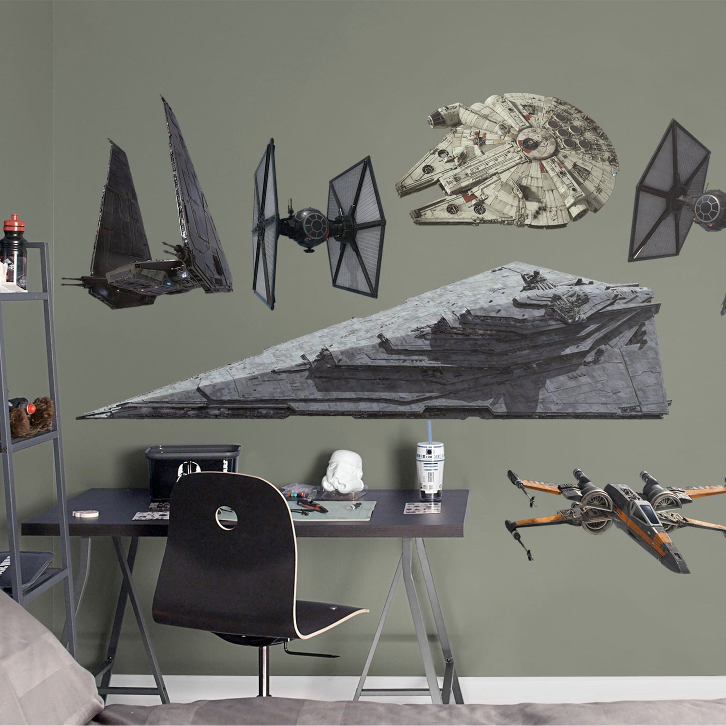 Star Wars: The Force Awakens Ship Collection - Officially Licensed Removable Wall Decal