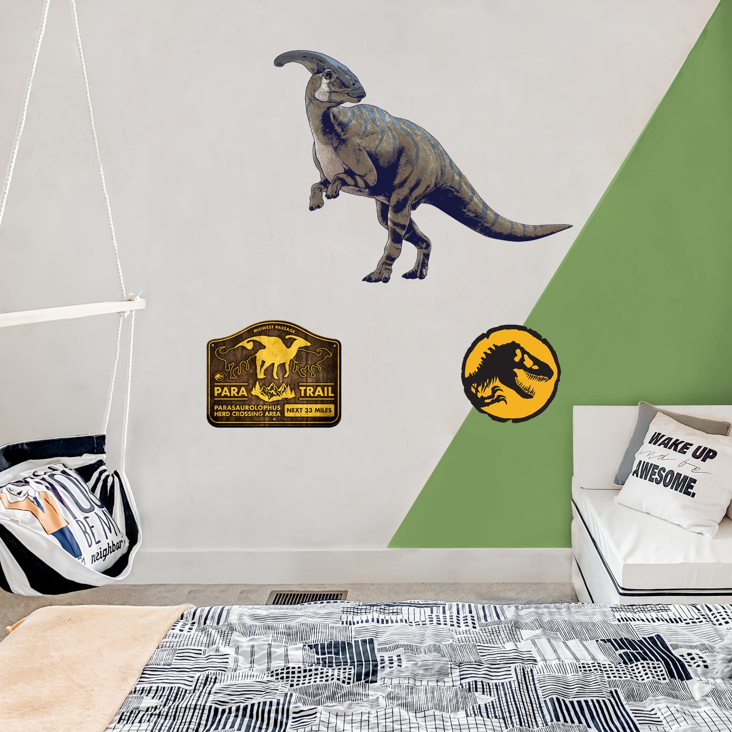 Jurassic World Dominion: Parasaurolophus RealBig - Officially Licensed NBC Universal Removable Adhesive Decal
