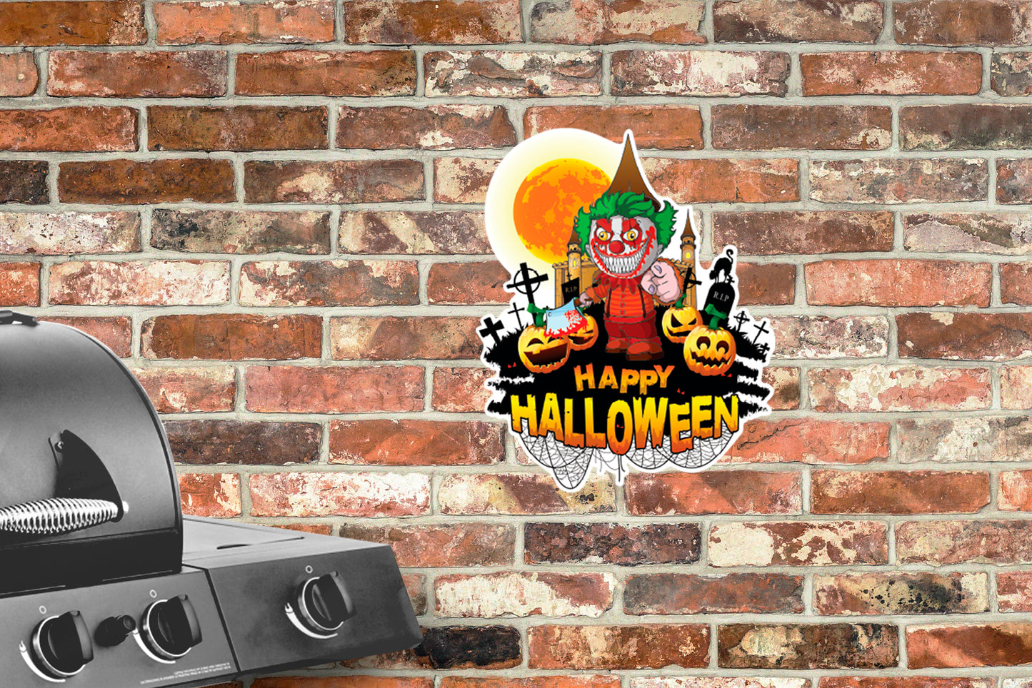 Halloween: Clowns Creepy Alumigraphic        -      Outdoor Graphic